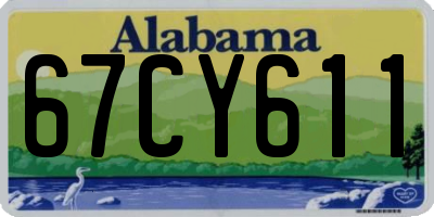 AL license plate 67CY611