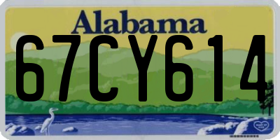 AL license plate 67CY614