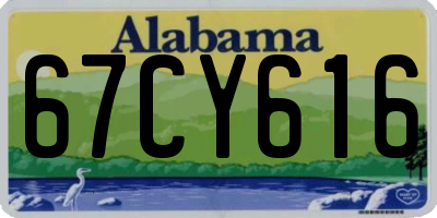 AL license plate 67CY616