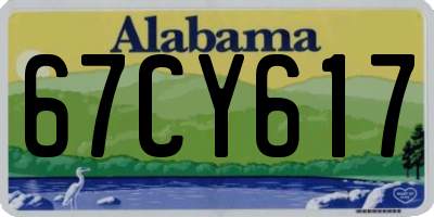 AL license plate 67CY617