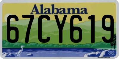 AL license plate 67CY619