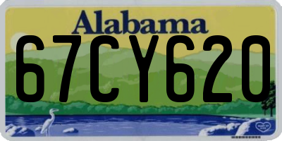 AL license plate 67CY620