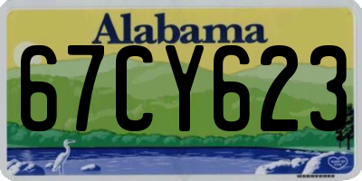 AL license plate 67CY623