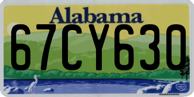 AL license plate 67CY630