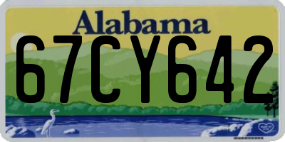 AL license plate 67CY642