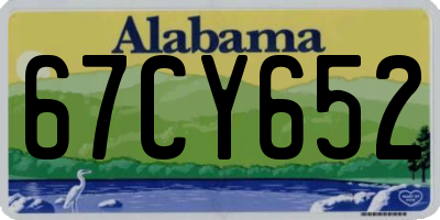 AL license plate 67CY652