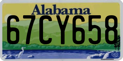 AL license plate 67CY658