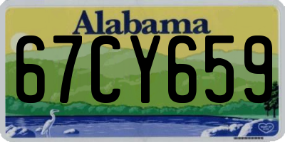 AL license plate 67CY659
