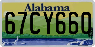 AL license plate 67CY660