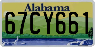 AL license plate 67CY661