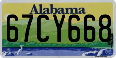 AL license plate 67CY668