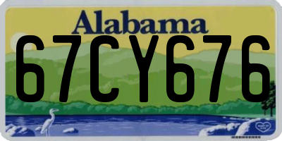 AL license plate 67CY676