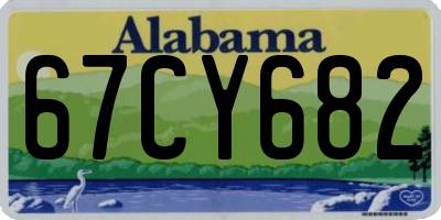 AL license plate 67CY682