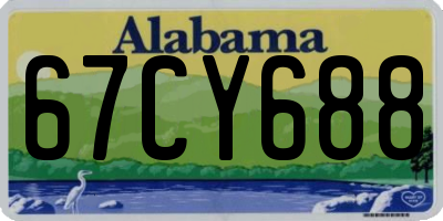 AL license plate 67CY688