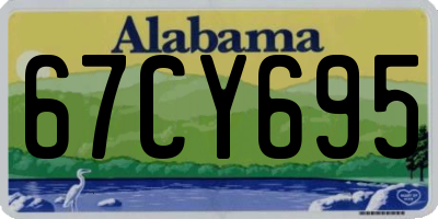 AL license plate 67CY695