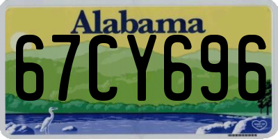 AL license plate 67CY696