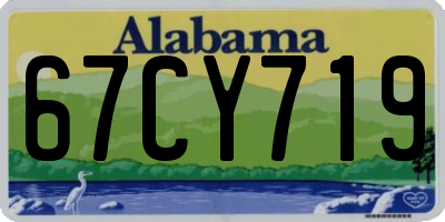 AL license plate 67CY719