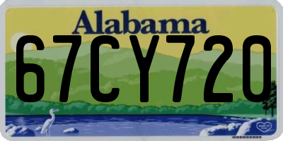 AL license plate 67CY720