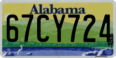 AL license plate 67CY724