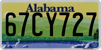 AL license plate 67CY727