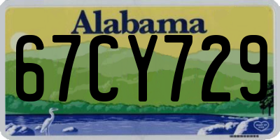 AL license plate 67CY729