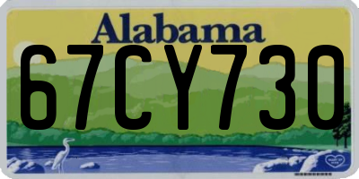 AL license plate 67CY730