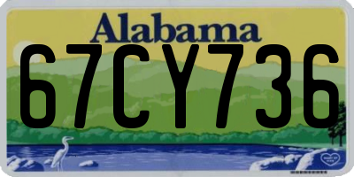 AL license plate 67CY736