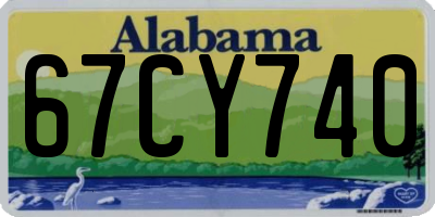 AL license plate 67CY740