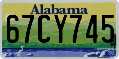 AL license plate 67CY745