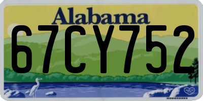 AL license plate 67CY752