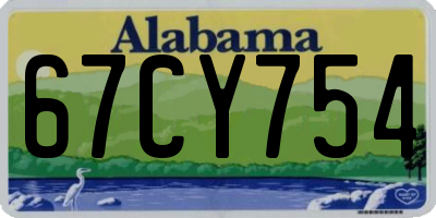 AL license plate 67CY754