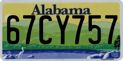 AL license plate 67CY757