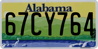 AL license plate 67CY764