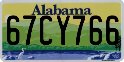 AL license plate 67CY766