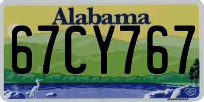 AL license plate 67CY767