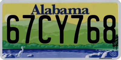 AL license plate 67CY768