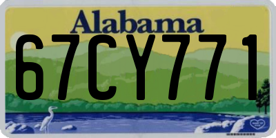 AL license plate 67CY771