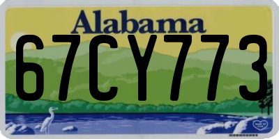 AL license plate 67CY773