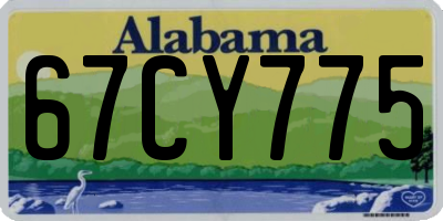 AL license plate 67CY775