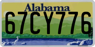 AL license plate 67CY776