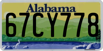 AL license plate 67CY778
