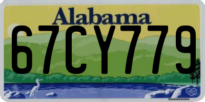 AL license plate 67CY779