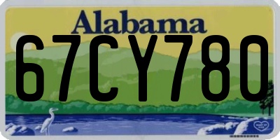 AL license plate 67CY780