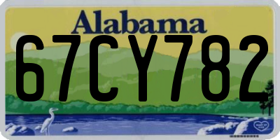 AL license plate 67CY782