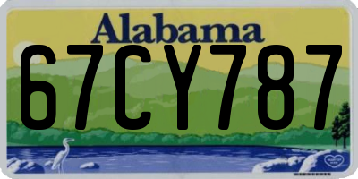 AL license plate 67CY787
