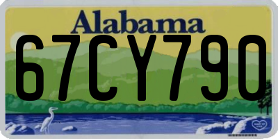 AL license plate 67CY790