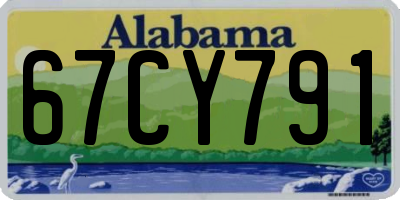 AL license plate 67CY791
