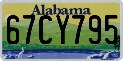 AL license plate 67CY795