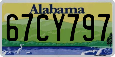 AL license plate 67CY797