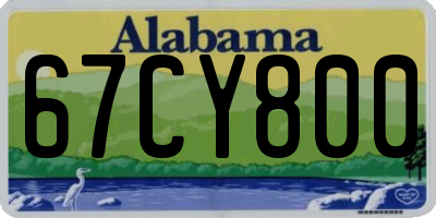 AL license plate 67CY800